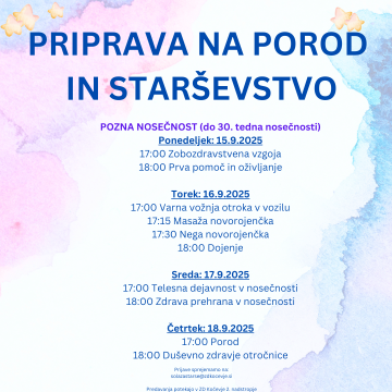 Priprava na porod in starševstvo