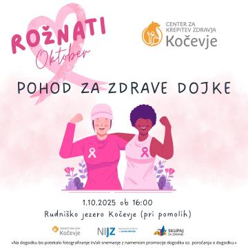 ROŽNATI OKTOBER - Pohod za zdrave dojke