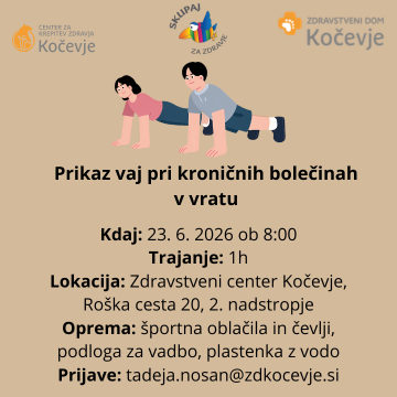 Vaje proti kroničnim bolečinam v vratu
